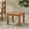 Minimalist Wooden Console Table,Solid Acacia Entryway Table with Slatted Top,Modern Sofa Side Table for Living Room or Patio-Maison Boucle - 2 of 4