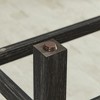 Vynxaria 4-Piece Bar Table Set 59" Table with USB/Type-C/AC Ports, 3 Linen Stools, Solid Wood, Industrial Style, Space-Saving - 3 of 4