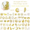 Wrapables Glittery Waterproof Transparent Holographic PET Spiritual Animals Stickers for Scrapbooking, Journaling, Water Bottles, Phones, (100pcs) - 2 of 4