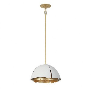 Savoy House Brewster 3 - Light Pendant in  Cavalier Gold/Royal White - 1 of 4