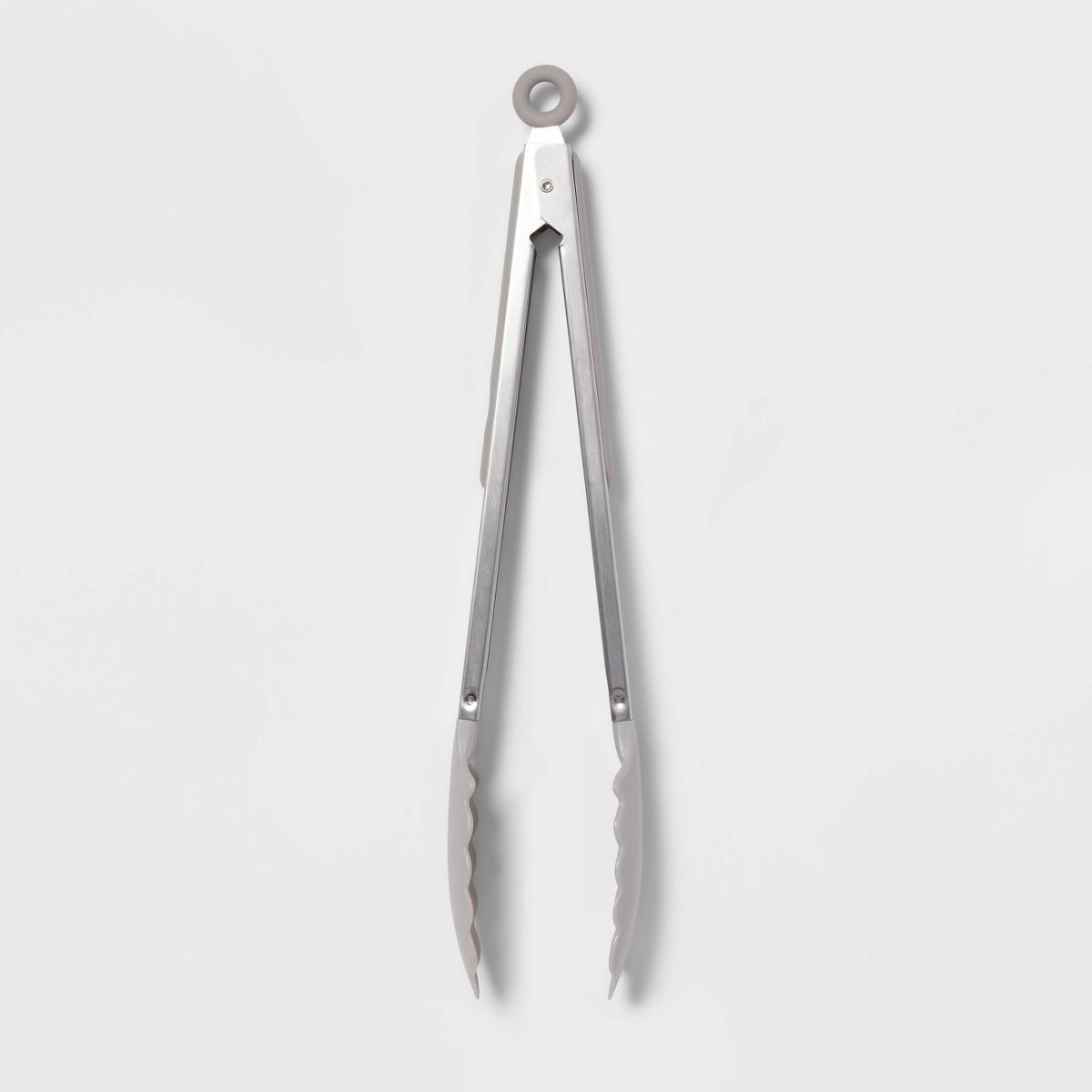 Stainless Steel Kitchen Tongs Gray - Room Essentials™: Cooking & Serving Utensil, Dishwasher-Safe, 13.68" Length
