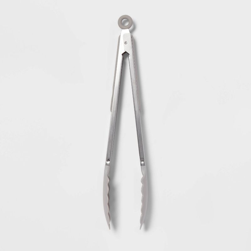 Stainless Steel Kitchen Tongs - Room Essentials™, 1 of 4