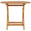 Garden Table Warm Teak Solid Teak Wood 33.5 x 33.5 x 29.9 in - 3 of 4