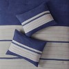 PAGED 7 Piece Comforter Set Faux Suede Bedding Set with Decorative Pillows, Pieced Microsuede Design - 3 of 4