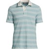 Lands' End Men's Short Sleeve Cotton Linen Rugby Polo - 3 of 3