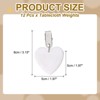 Unique Bargains Marble Heart Shape Tablecloth Weight Pendant Hooks 1.97" x 1.97" - 2 of 4