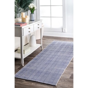 Nuloom Hand Loomed Kimberley Area Rug, Runner 2' 6" x 8', Blue - 1 of 4