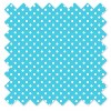 Bacati - Pin Dots Aqua Window Curtain Panel - 4 of 4