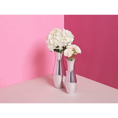 Sleek Metal Bouquet Vase with Seductive Curves
