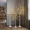 HomeRoots Set Of Three White Pre Lit Sparse Birch Trees - 2 of 4