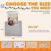 Cat litter mat with enhanced filtration to prevent litter from being spread outside, double-layer cat litter mat for cleanup and litter control. - 4 of 4