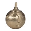 Handcrafted Metal Decorative Jar with Lid - Aluminum Storage Container - Glam Modern Ornament for Home, Office, Bedroom, Living Room - 3 of 4