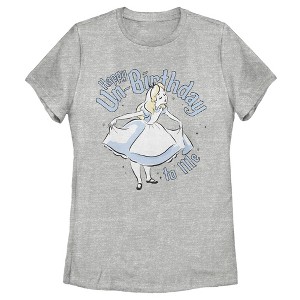 Women's Alice in Wonderland Happy Un-Birthday To Me T-Shirt - 1 of 4