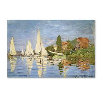 22" x 32" Regatta at Argenteuil by Claude Monet - Trademark Fine Art