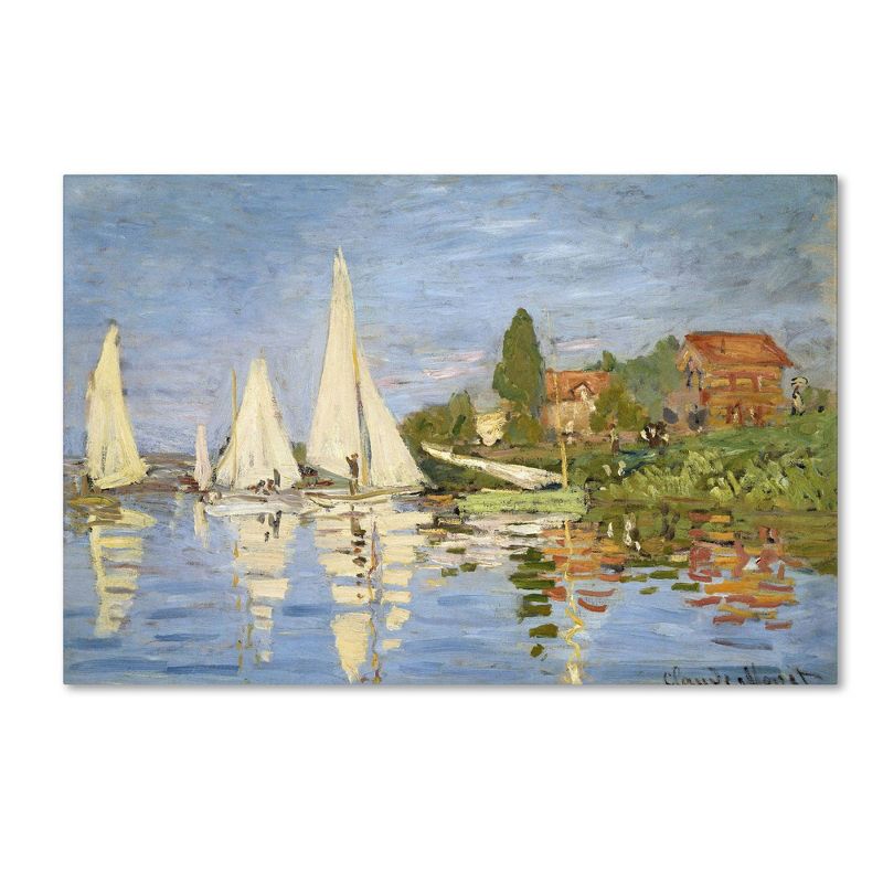 22&#34; x 32&#34; Regatta at Argenteuil by Claude Monet - Trademark Fine Art, 1 of 6