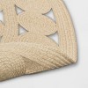 8' Round Ornate Braided Outdoor Rug Neutral - Threshold™ - 4 of 4