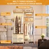 Aheaplus Garment Rack Heavy Duty Clothes Rack Free Standing Closet Organizer with Shelves and 2 hanging Rods - 4 of 4