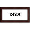PosterPalooza | Panoramic Distressed Brown Picture Frame - UV Acrylic, Foam Board Backing, Hanging Hardware - 2 of 4