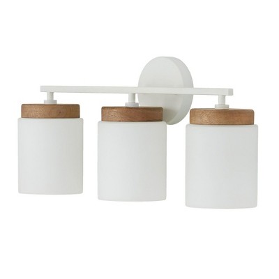 Capital Lighting Liam 3 - Light Vanity in  Light Wood/White