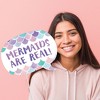 Big Dot of Happiness Mermaid Photo Booth Props Kit, Under the Sea Mermaid Birthday Party Supplies - 20 Count Selfie Prop Sticks - 4 of 4