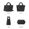 Small Puffer Bag Quilted Crossbody Bags for Women Puffy Purse Nylon Shoulder Handbag with Adjustable Strap - 4 of 4