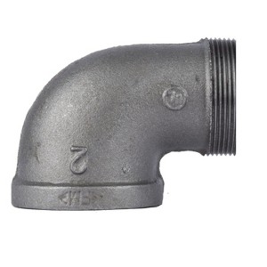Pipe Decor 2 in. Black 90 Degree Street Elbow - 1 of 4