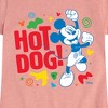 Girls' - Disney - Hot Dog Mickey Fitted Short Sleeve Graphic T-Shirt - 2 of 4
