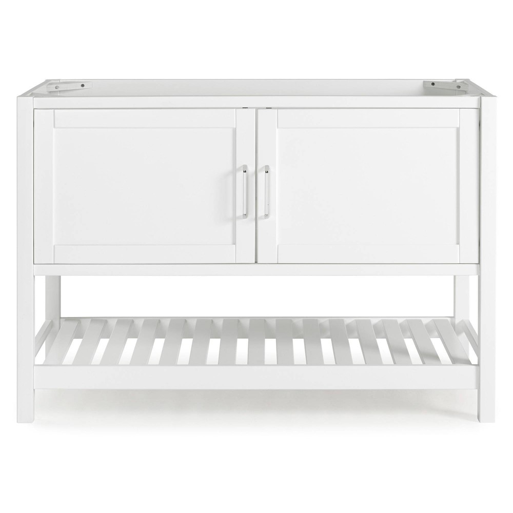 Photos - Washbasin cabinet 48" Bennet Vanity Cabinet White - Alaterre Furniture