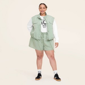 Women's Cropped Utility Vest - Woolrich x Target Aqua - 1 of 3
