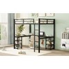 Streamdale Full Metal Loft Bed with Desk, Ladder, and Shelves - 4 of 4