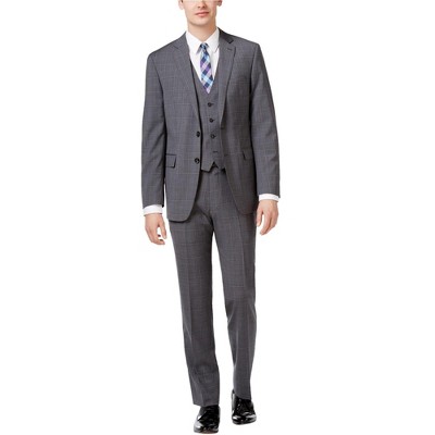 Calvin Klein Mens Slim Two Button Formal Suit
