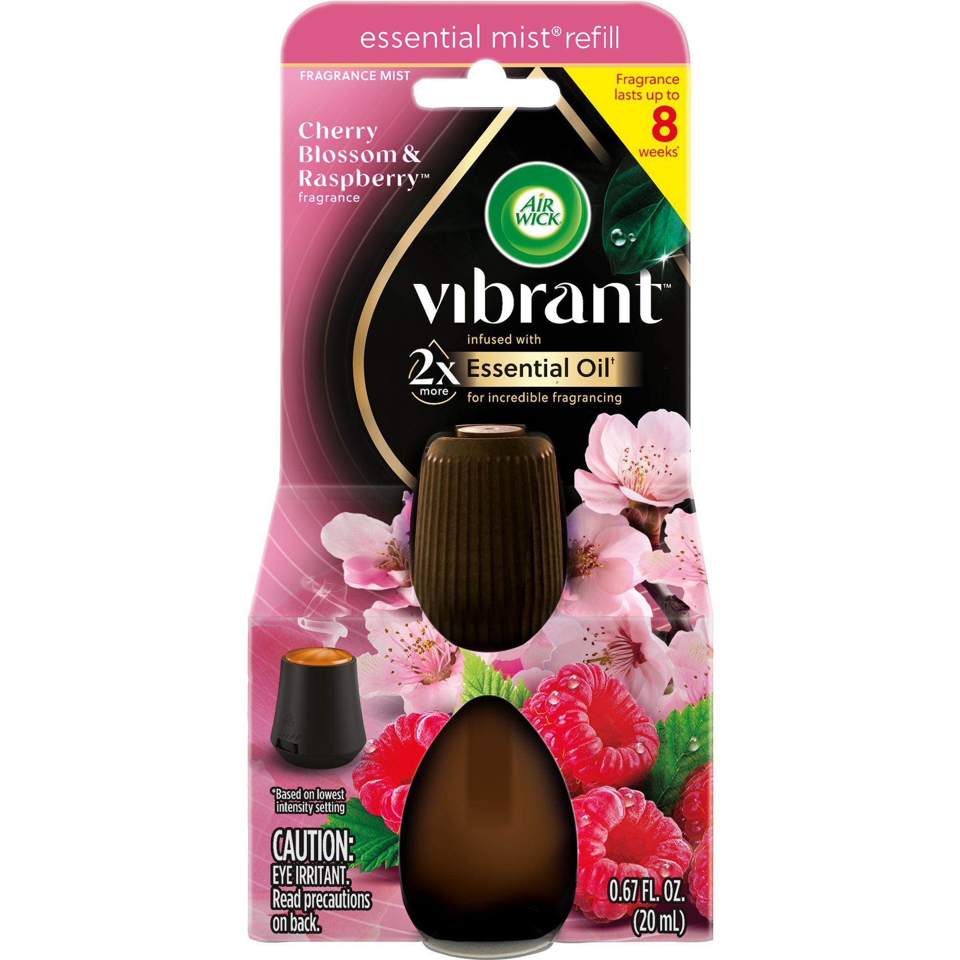 Air Wick Vibrant Essential Mist - Cherry Blossom & Raspberry - 0.67 fl oz