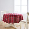 Solino Home Linen Plaid Round Tablecloth | Classic Tartan Plaid - 3 of 4