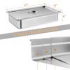 6 Pack Full Size Hotel Pan Steam Table Pan, [NSF Certified] Catering Food Pan Commercial Stainless Steel 2.5 Inch Deep Anti-Jamming - 2 of 4