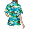 HAPPY BAY Button Down Shirt for Women Casual Beach Party Summer Short Sleeve Vacation Tops Button Up Hawaiian Shirts Blouses for Women - 4 of 4