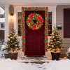 24-Inch Pre-Lit Christmas Wreath with Pinecones & Red Berries, Lighted Front Door Wreath, Indoor/Outdoor Holiday Decor for Doors & Windows - 4 of 4