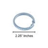 Home Mart Goods Light Blue 12 Piece Premium Plastic Shower Curtain Hooks Rings Round 2.25" Inches - 3 of 3