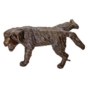 Design Toscano Naughty Puppy, Peeing Dog Cast Bronze Garden Statue - 1 of 4