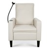 29" Fabric Recliner Chair with Push-Back, Cup Holder, and Phone Slot - 4 of 4