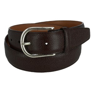 CrookhornDavis Men's Princeton Pebble Calfskin Leather Belt - 1 of 3