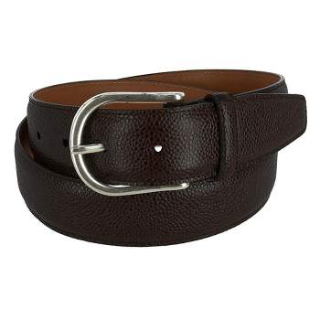 CrookhornDavis Men's Princeton Pebble Calfskin Leather Belt