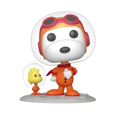 Astronaut Snoopy and Woodstock Funko Pop Set in Orange Space Suits