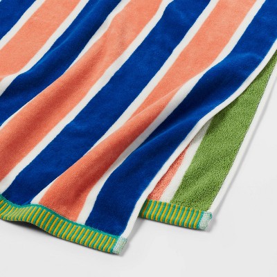 Jumbo Beach Towel Blue/Orange/Green - Threshold&#8482;_2