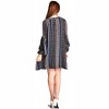 Women's Floral & Paisley Keyhole Dress - Velzera - 3 of 4