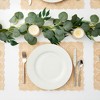 Juvale 100-Pack Brown Rectangle Disposable Placemats - Lace Paper Doilies for Wedding Table, Thanksgiving, Party, 15.5x12 In - 2 of 4