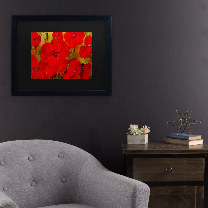 Trademark Fine Art -Masters Fine Art 'Poppies' Matted Framed Art, 3 of 5
