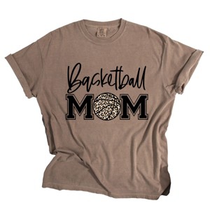 Simply Sage Market Basketball Mom Colorful Black Garment Dyed Tee - 1 of 4