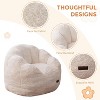 MAXYOYO Kids Bean Bag Chair, Floral Shaped Bean Bag Sofa with Petal Backrest for Boys Girls - 4 of 4