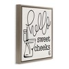 Stupell Industries Hello Sweet Cheeks with Toilet Floating Frame Canvas Art - 2 of 4