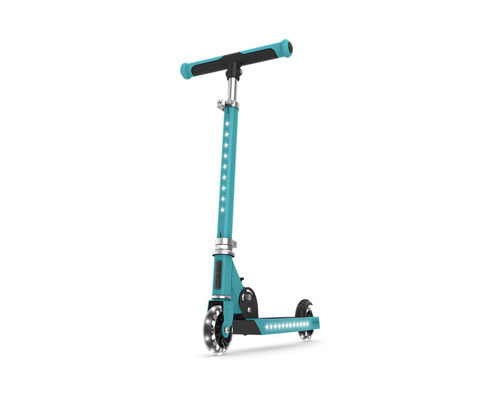 Jetson Jupiter 2.0 Kids' Kick Scooter with LED Lights - Teal: Aluminum Frame, Adjustable Handlebar